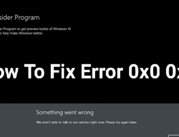 How to Fix Error 0x0 0x0 1