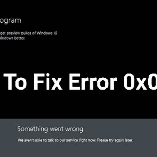 How to Fix Error 0x0 0x0 1